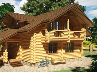 Строительство домов из бревна в Москве